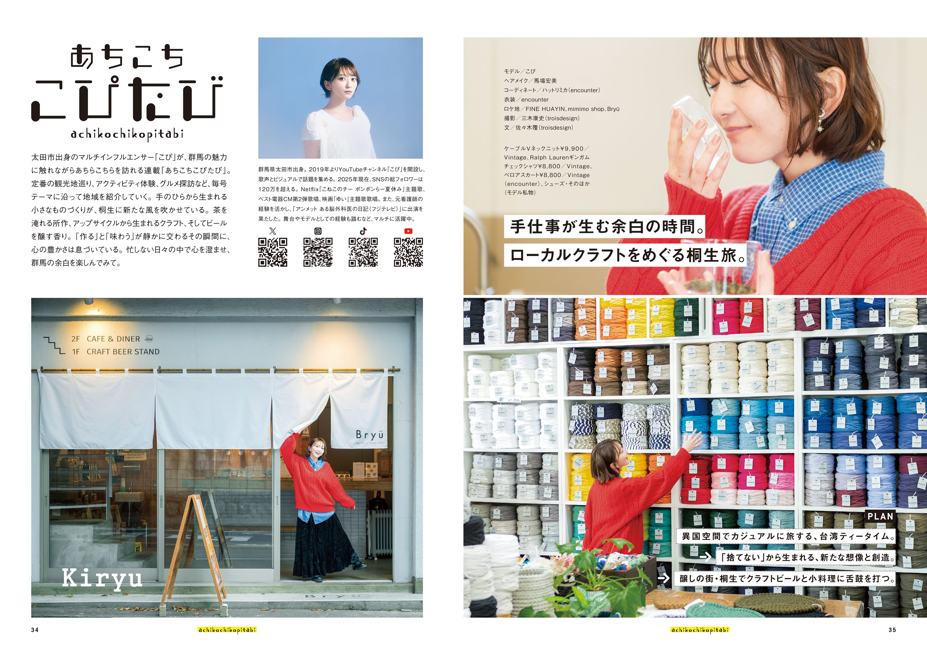 連載「あちこちこぴたび」